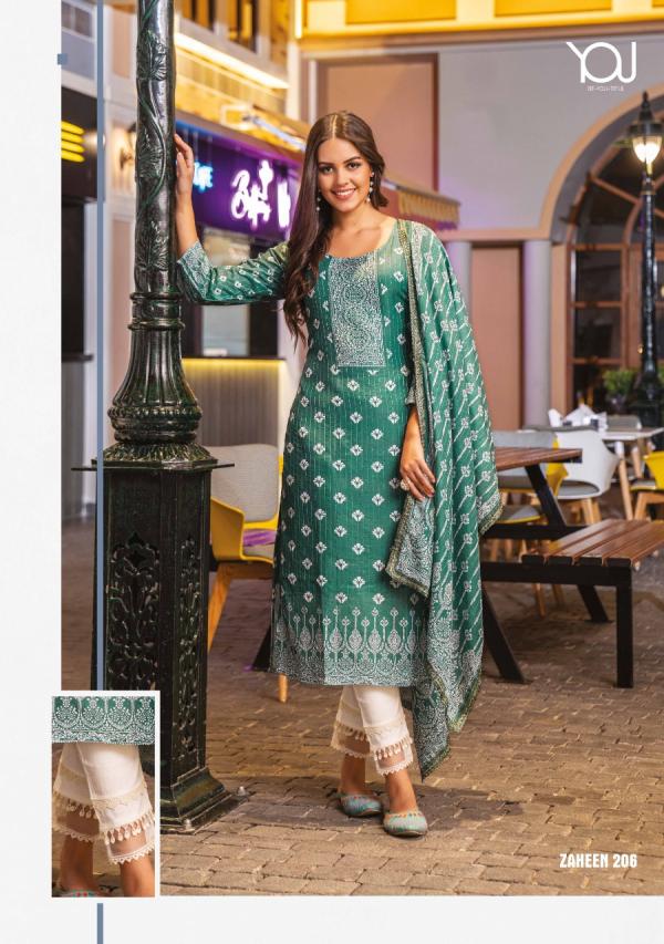 Wanna Zaheen Vol 2 Festival Wear Kurti Pant With Dupatta Collection